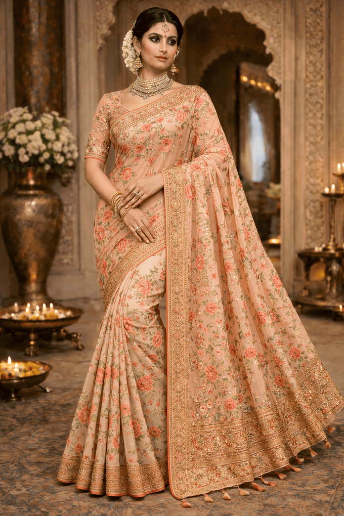 Chiffon saree